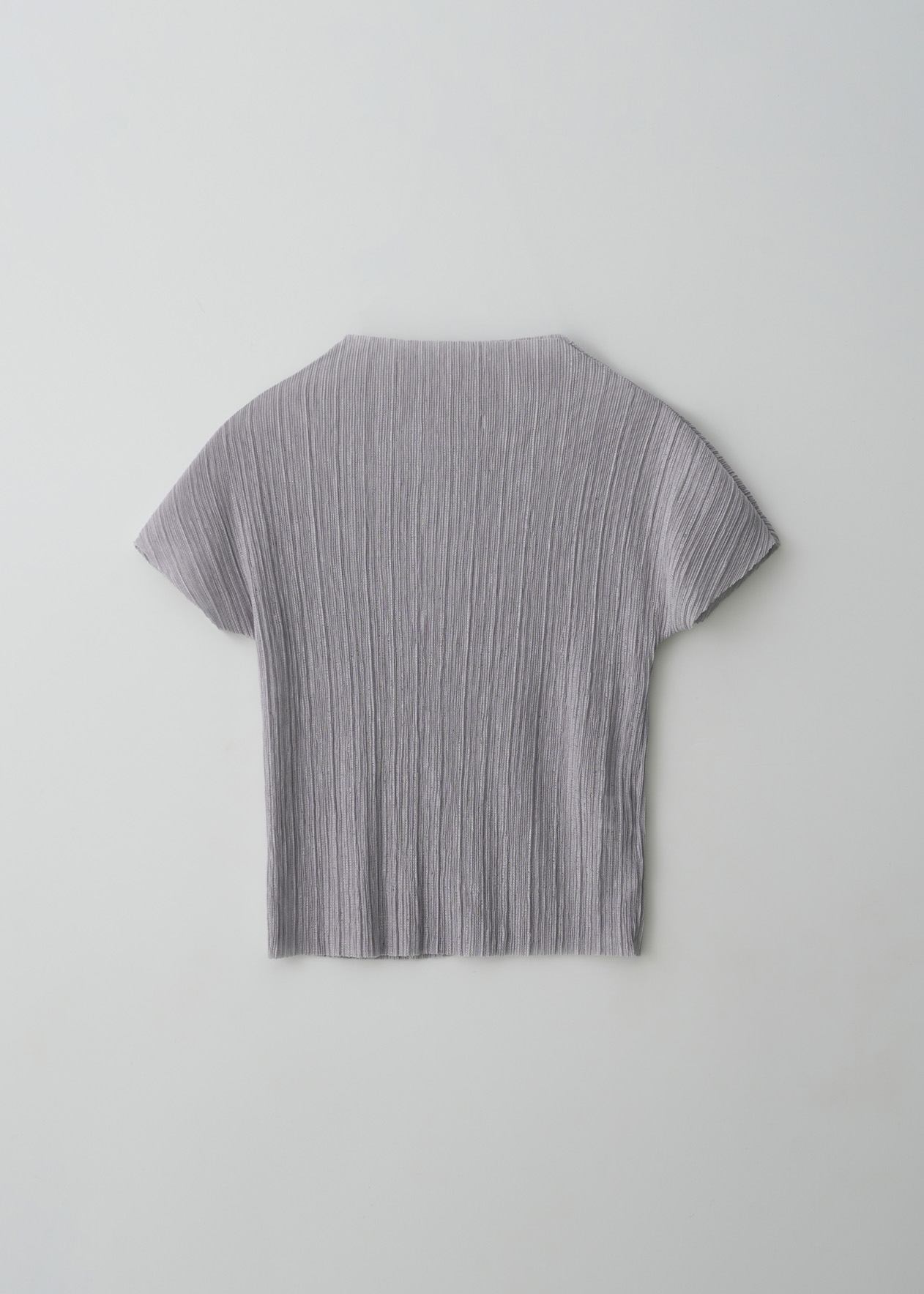 Knit pleats t-shirt