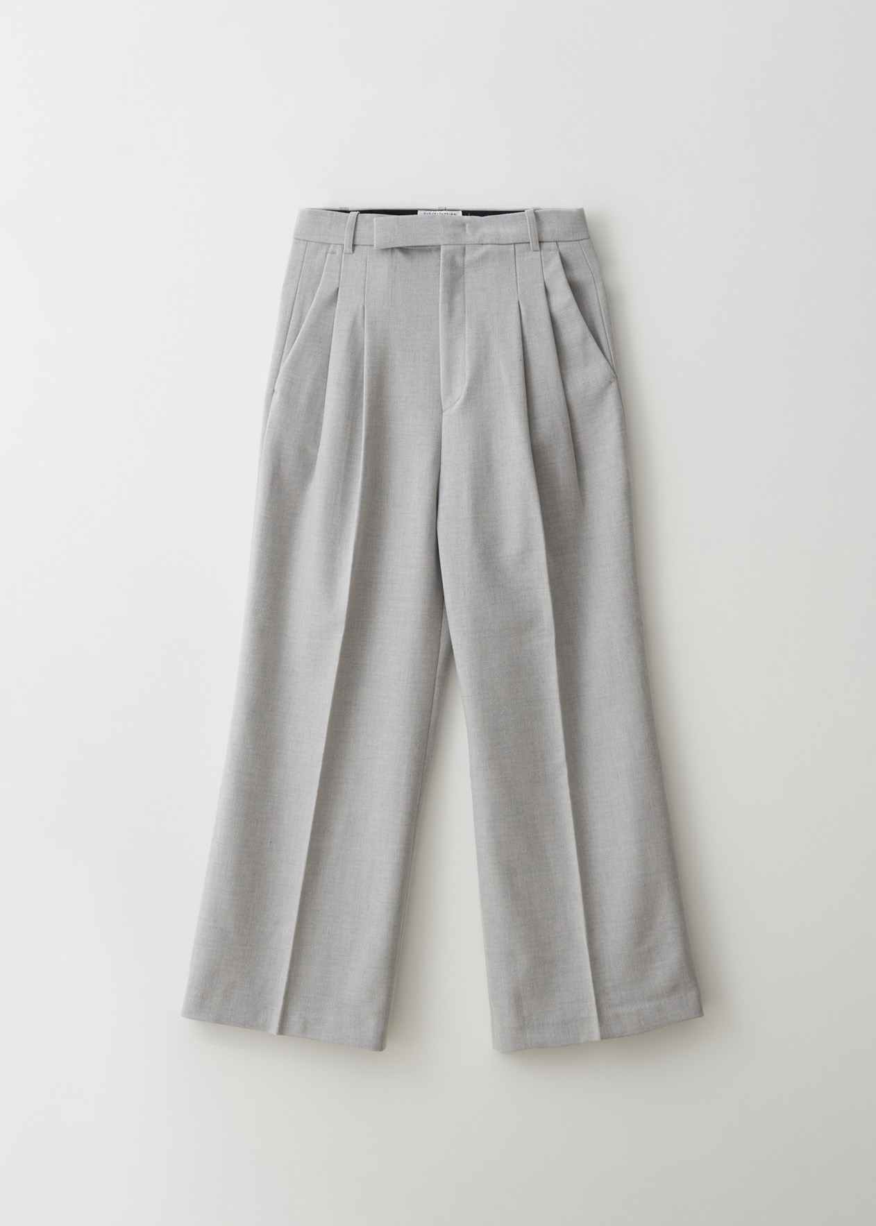 SALE_Wool two-tucked pants