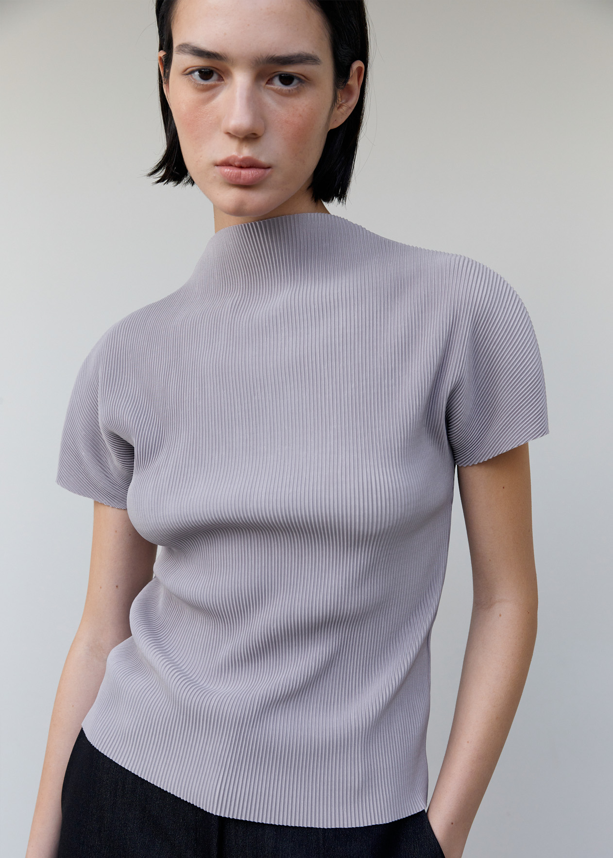 pleated t-shirt